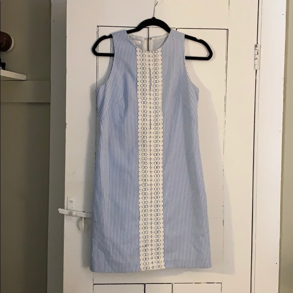 Seersucker Shift Dress